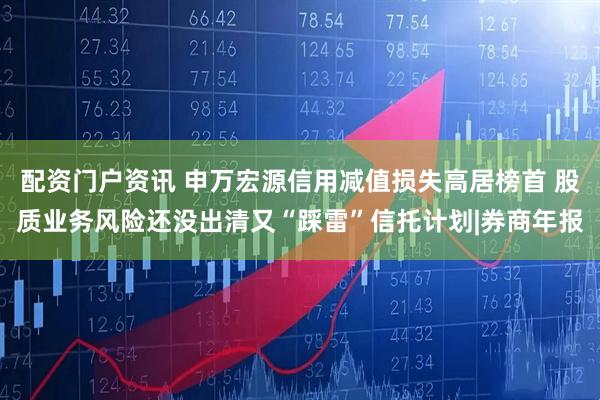 配资门户资讯 申万宏源信用减值损失高居榜首 股质业务风险还没出清又“踩雷”信托计划|券商年报