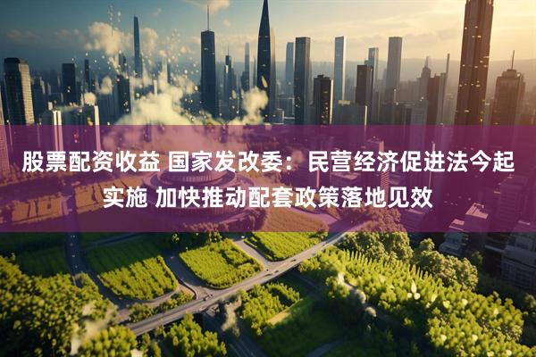 股票配资收益 国家发改委：民营经济促进法今起实施 加快推动配套政策落地见效